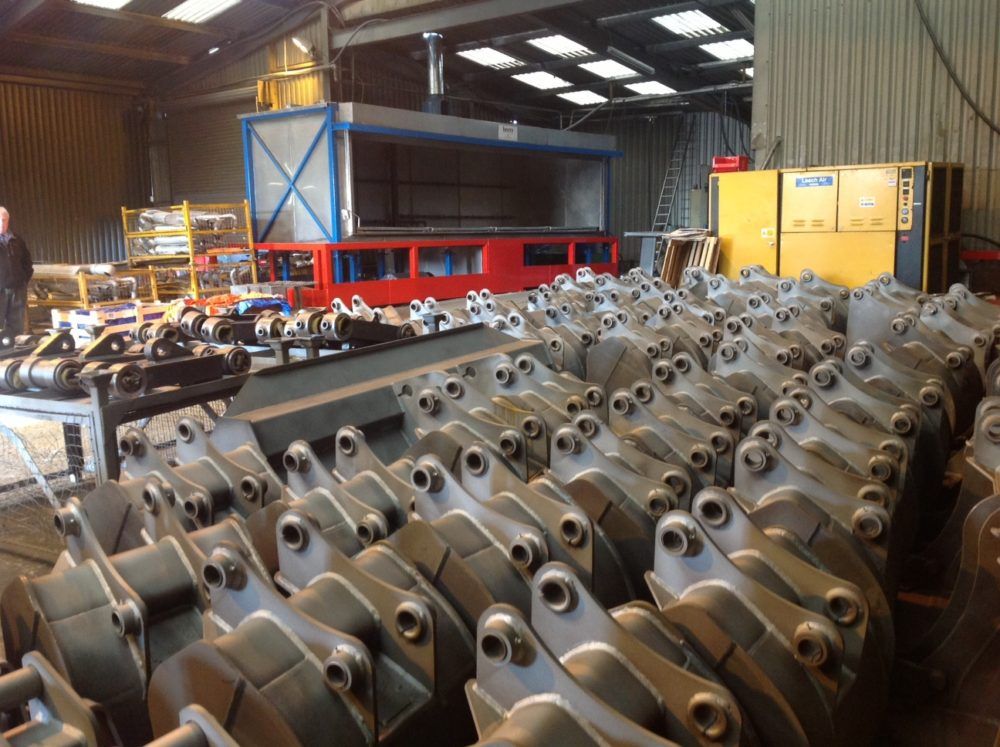 metal being coated