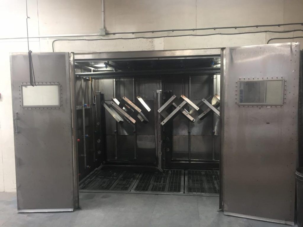 metal coating booth