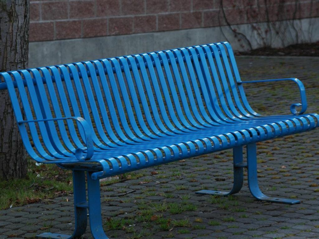 Coate Blue Park Bench
