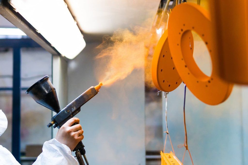 Orange Powder Coating